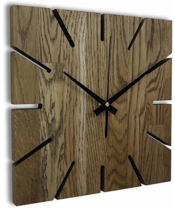 Nástenné hodiny z dubového dreva qartz I SENTOP FB-MAS008