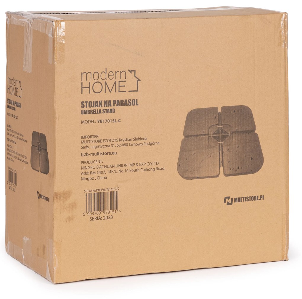 ModernHome Nosná základňa pre vodný dáždnik 60 KG