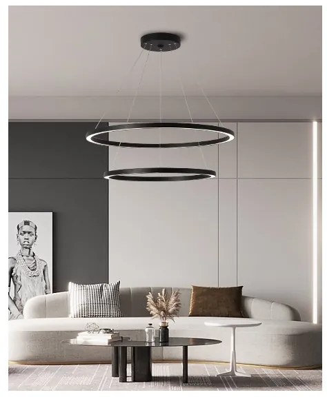 Immax NEO 07158-B80-60 - LED Stmievateľný luster FINO LED/93W/230V Tuya čierna + DO