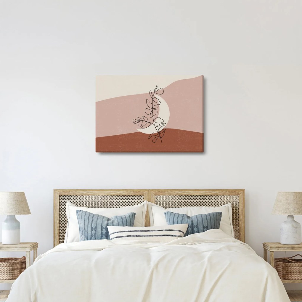 Obraz - Boho listy N⁰2 (70x50 cm)
