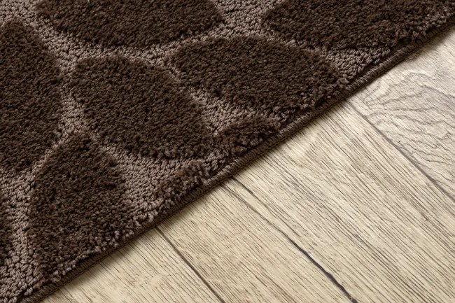 Kúpeľňový koberček SUPREME LINES kamienky, hnedý