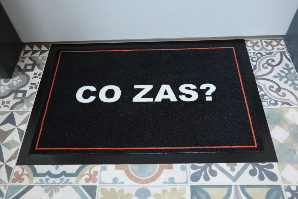 Mercury Flooring, Rohožka Čo zas 40x60 cm – na von aj na doma, 40x60, čierna