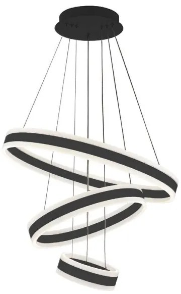 LED Stmievateľný luster na lanku LED/165W/230V 3000-6500K + diaľkové ovládanie