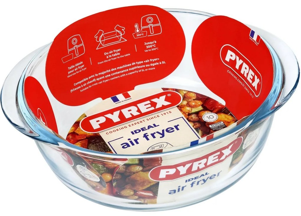 Pyrex Misa zapekacia okrúhla Air Fryer 1 l, 20 x 18 x 7 cm, 1 l