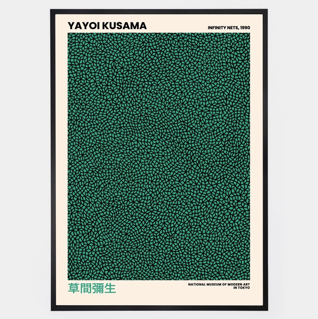 Plagát Green Infinity Nets | Yayoi Kusama