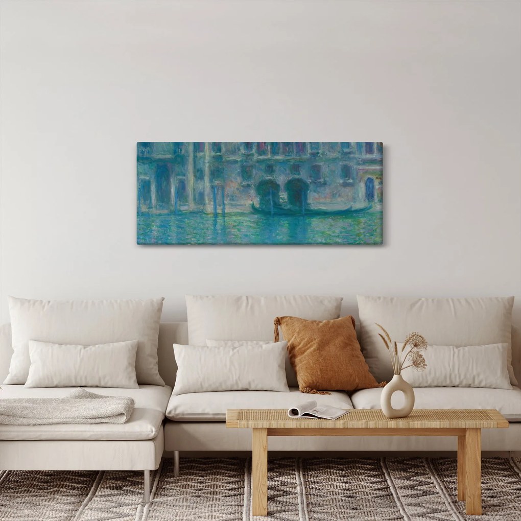 Obraz - Claude Monet, Palazzo da Mula, Venice, reprodukcia (120x50 cm)