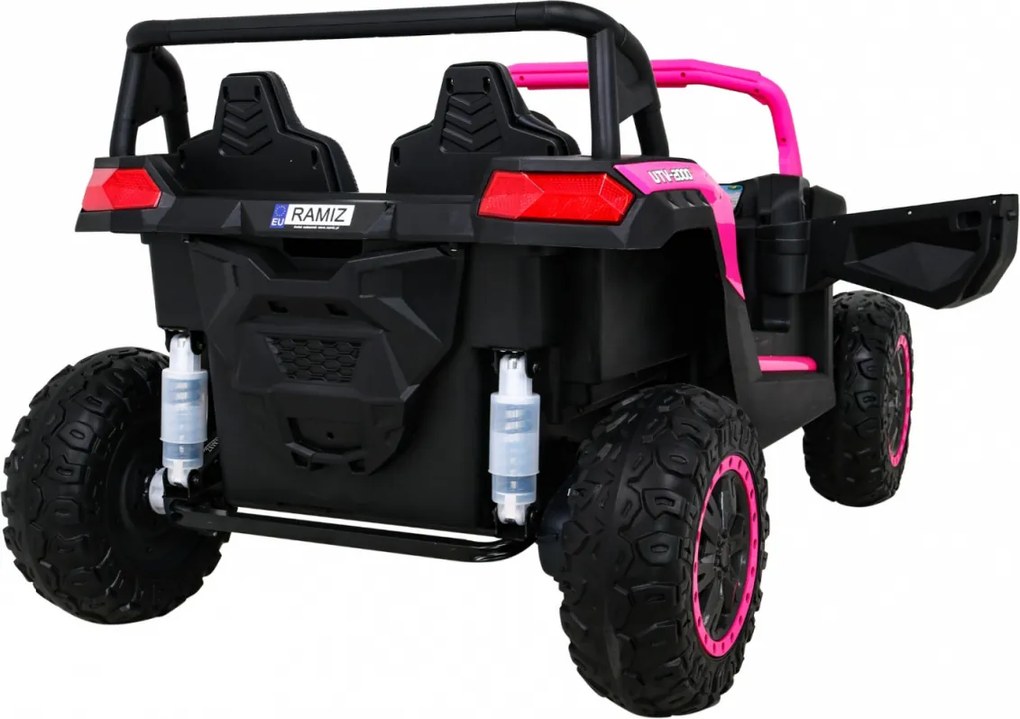 Ramiz Buggy ATV Racing pre 2 deti Ružová + pohon 4x4 + diaľkové ovládanie + pomalý štart + MP3 LED