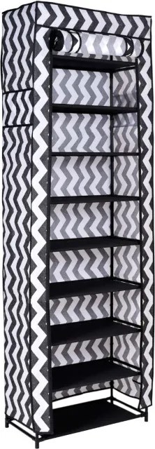 Šatníková skriňa LEA biela / čierna