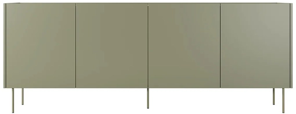 Komoda Desin 220 cm - olivová / dub nagano