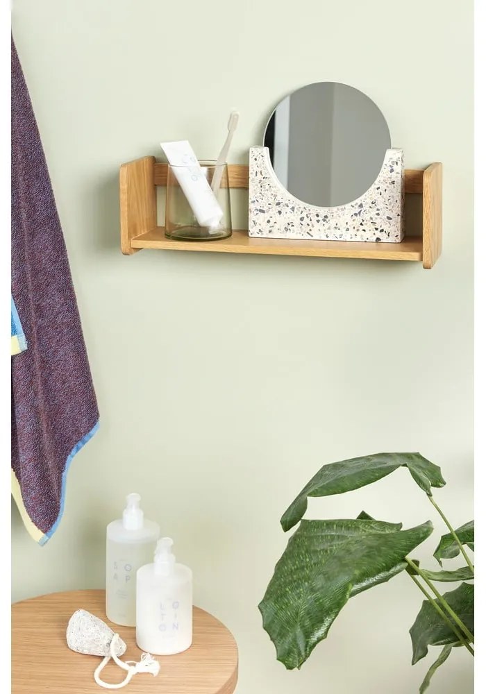 Nástenná polica z dubového dreva Hübsch Nomad