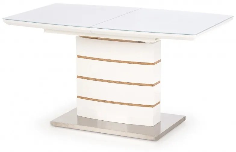 Hector Jedálenský stôl Lupe 140-180x80 cm biely