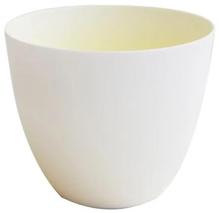 Svietnik NEON P:7,2 cm V:6,4 cm žlto biely, Asa Selection, keramika, P: 7,2 cm V: 6,4 cm, žlto, biela