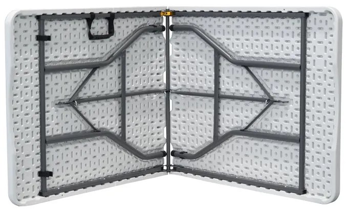 Autronic BONTEC Záhradný stôl, kov, plast, biela, AZ-K1002 WT Farba: Biela