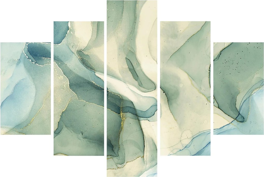 Obraz - Atramentová abstrakcia 3 (150x105 cm)