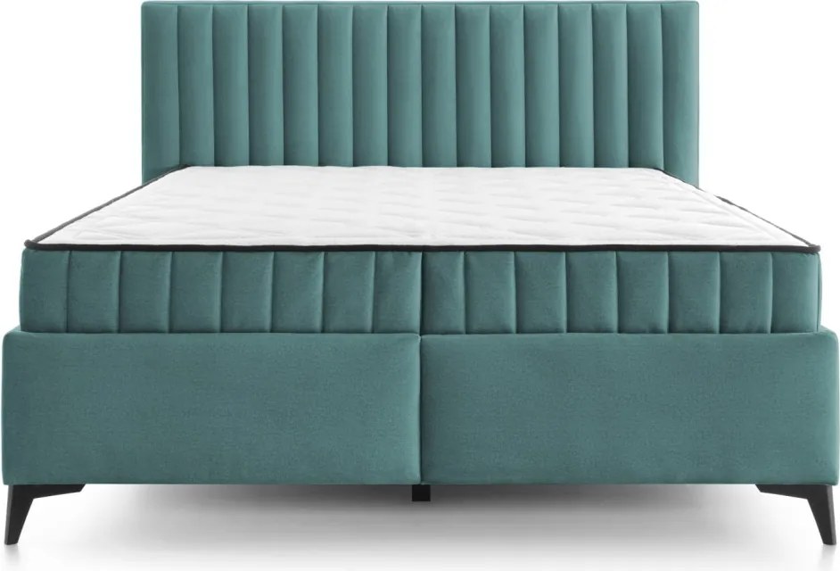 Posteľ Joy 180x200 cm, modro-zelená aqua látka