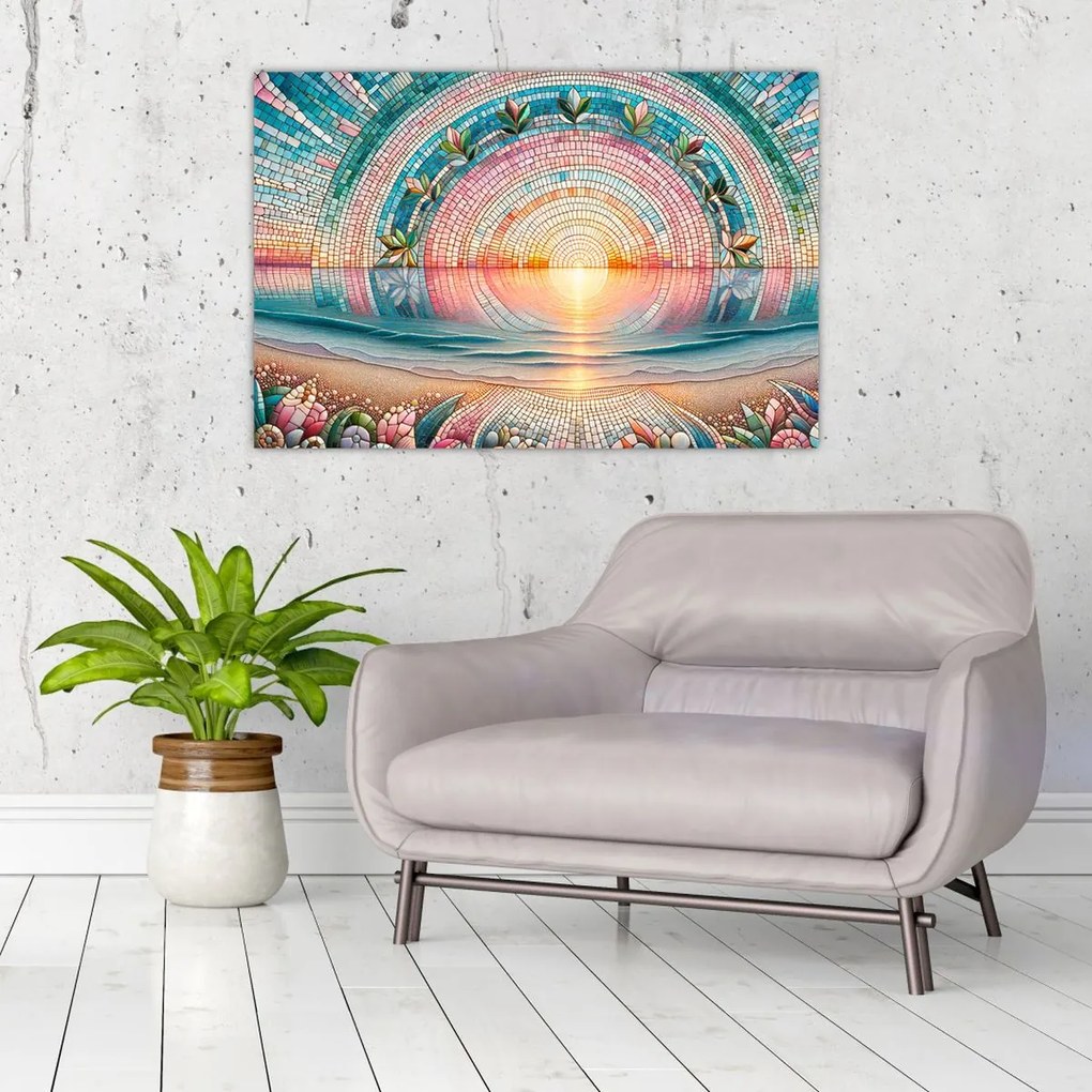 Obraz – Mozaika zapadajúceho slnka (90x60 cm)