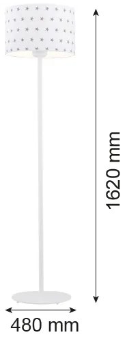 Argon 4129 - Stojacia lampa MAGIC 1xE27/15W/230V biela