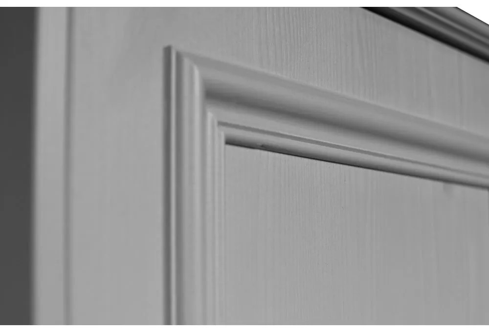 Svetlosivá detská šatníková skriňa z borovicového dreva 98x190 cm Lily – WOOOD