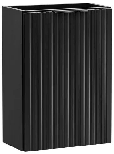 Závesná skrinka Casad Vedea so zápustným umývadlom 40 cm čierna