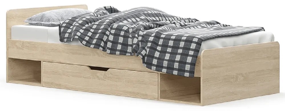 Jednolôžková posteľ 90 cm Thornham 1S/90 (dub sonoma) (s úl. priestorom). Vlastná spoľahlivá doprava až k Vám domov. 808517