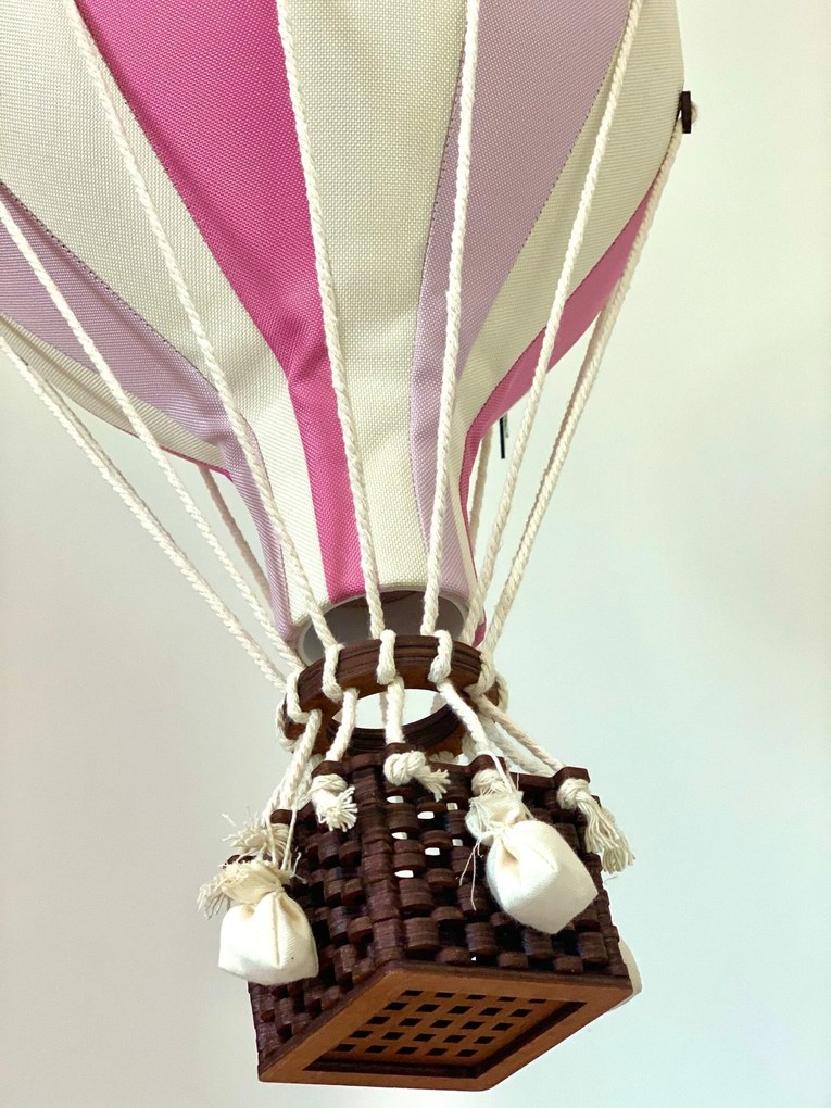 Dekoračný balón levanduľová / ružová - S-28cm x 16cm