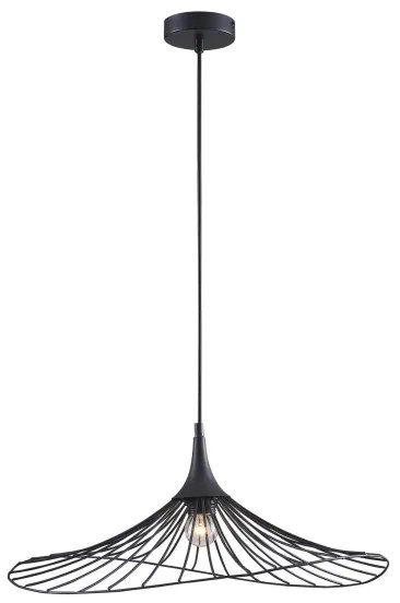 Luster na lanku ARIELLE 1xE27/20W/230V pr. 50 cm čierna