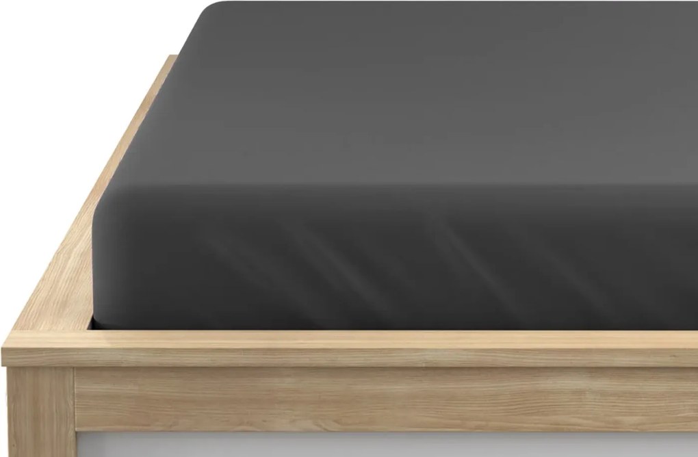 Jersey plachta BASIC tmavo sivá 90 x 200 cm