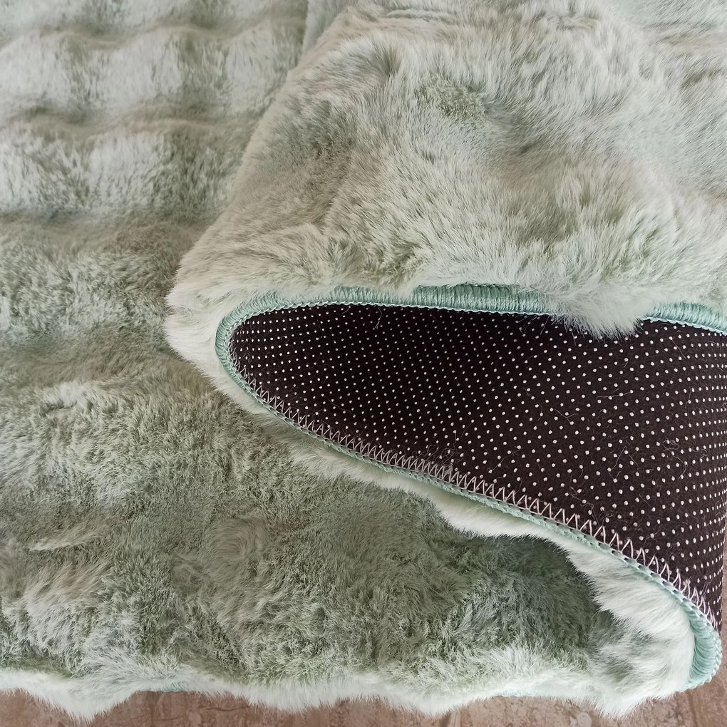 DY MERLIN 3D Zelený koberec Rozmer: 120x170 cm