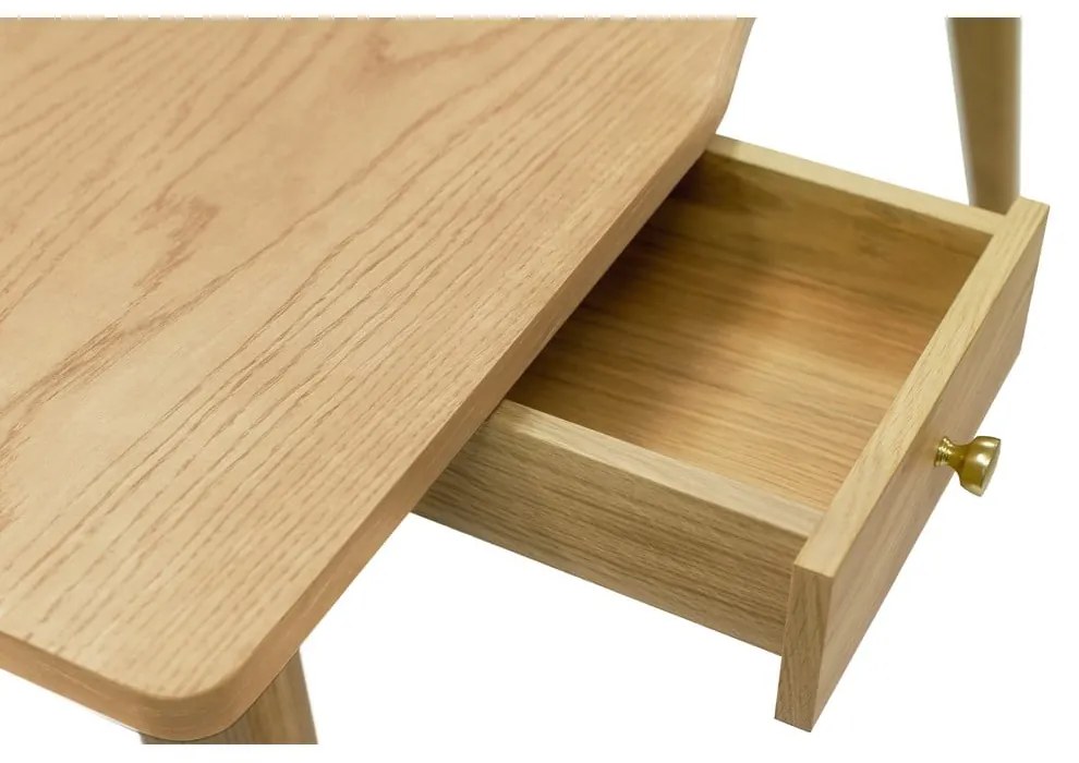 Pracovný stôl v dekore duba 70x140 cm Nice – Woodman