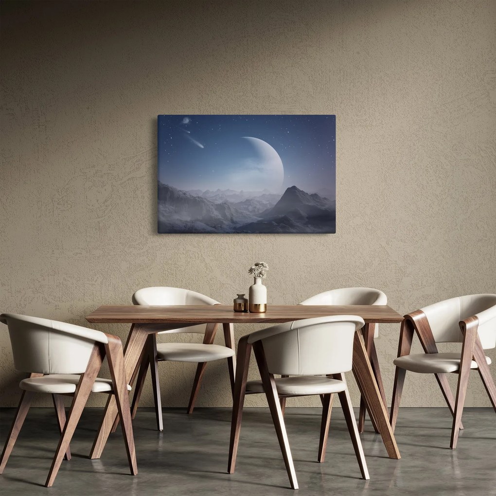 Obraz - Nebo nad skalami (90x60 cm)