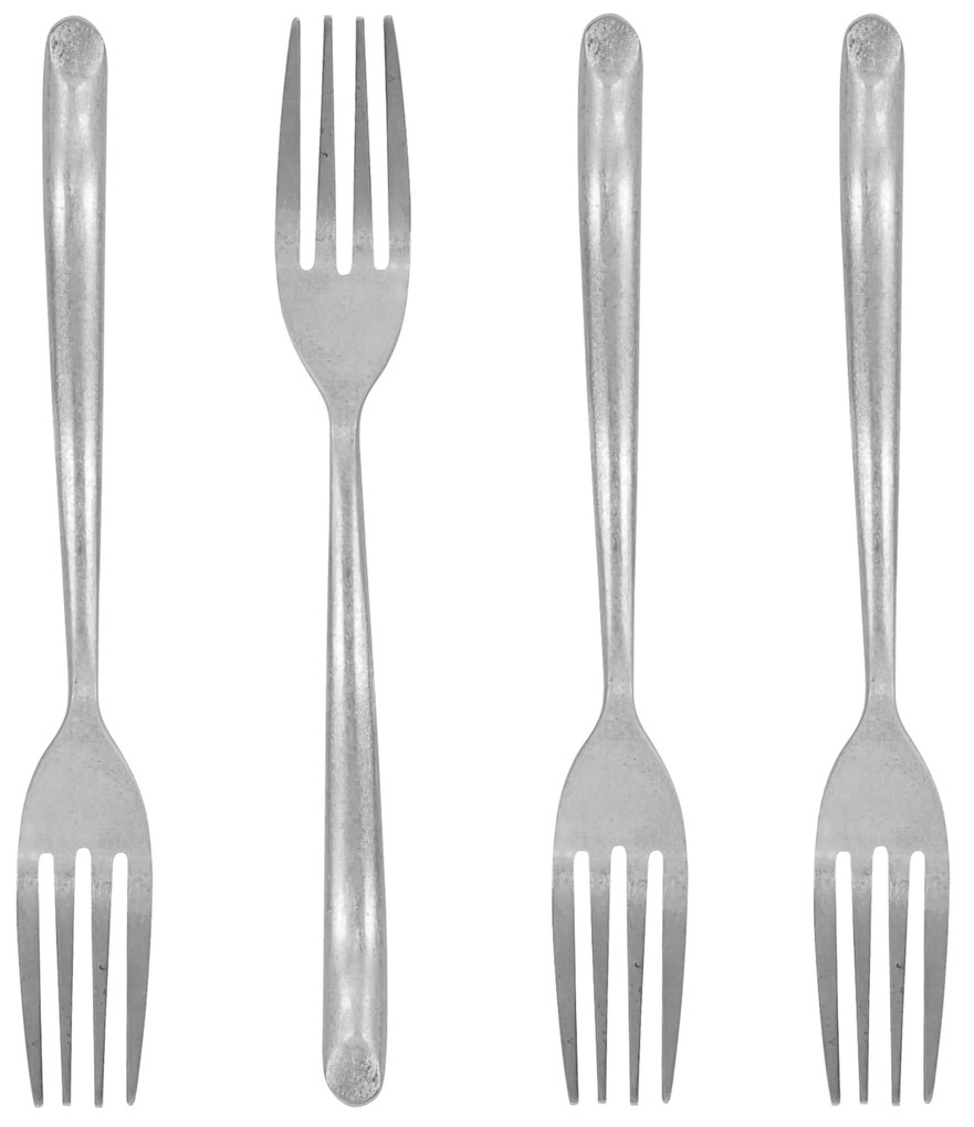 Nicolas Vahé Dezertná vidlička Antique Silver – set 4 ks
