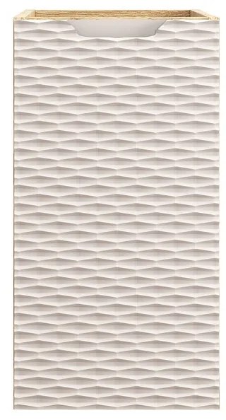 Závěsná koupelnová skříňka Ocean 30 cm dub olejovaný/béžová