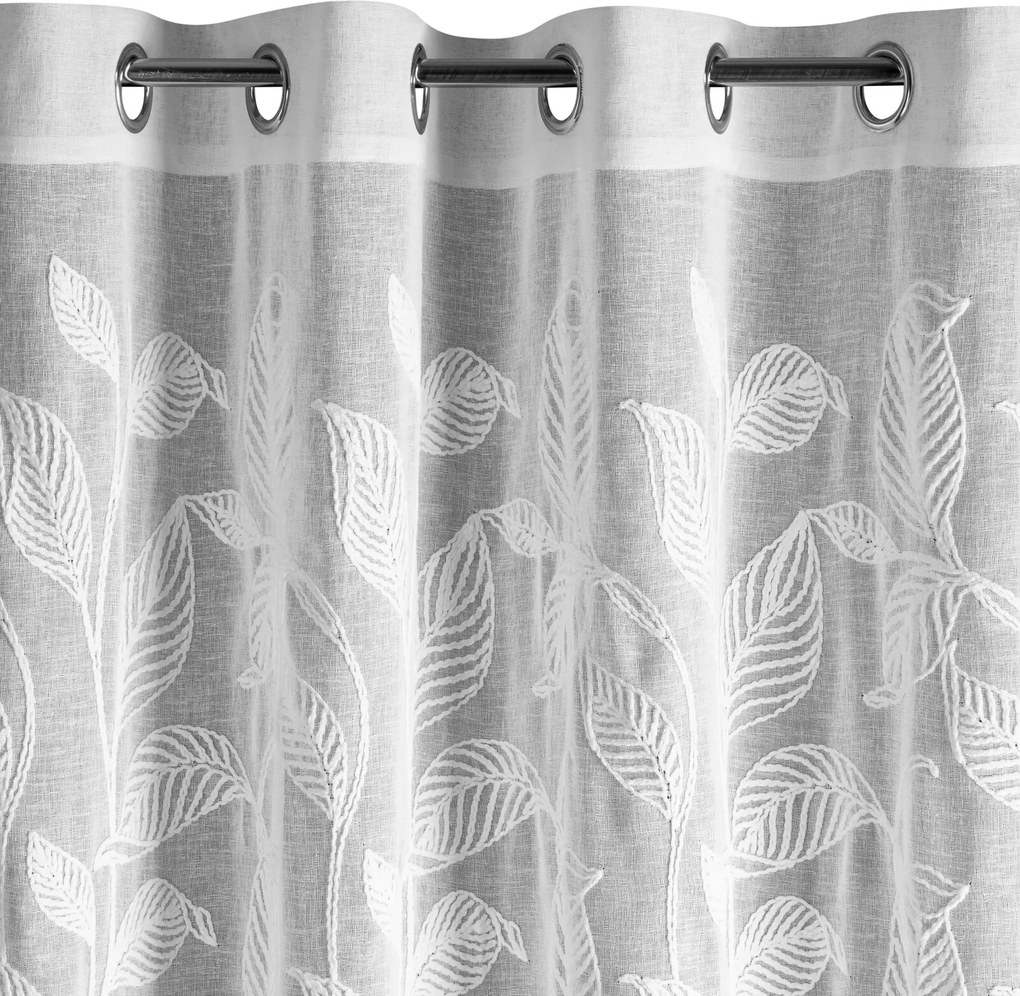 ZÁVES NA KRÚŽKOCH HOLI 140X250 CM LISTY