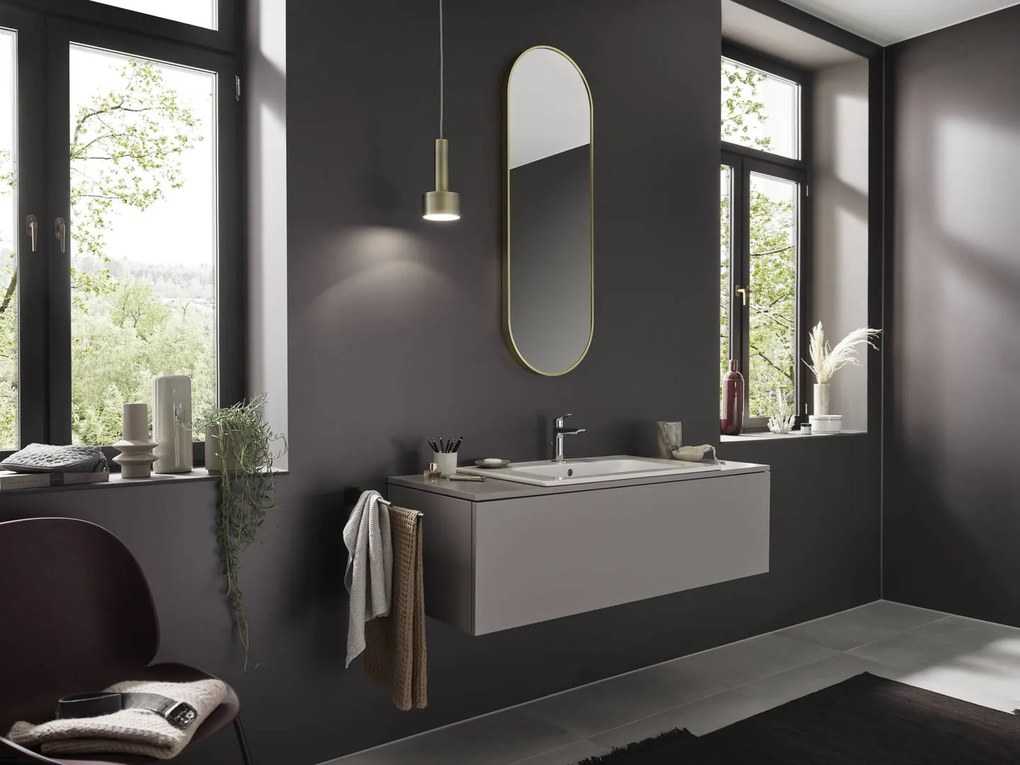 Hansgrohe Logis, umývadlová batéria Fine 110, s výpustom, EcoSmart, chrómová, HAN-71251000