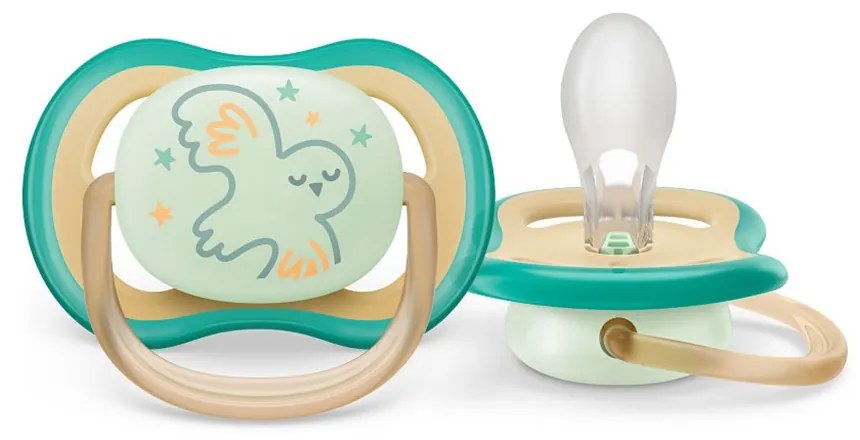 Dojčenský cumlík Ultra air Night Avent 0-6 mesiacov chlapec, vel. 0-6 m