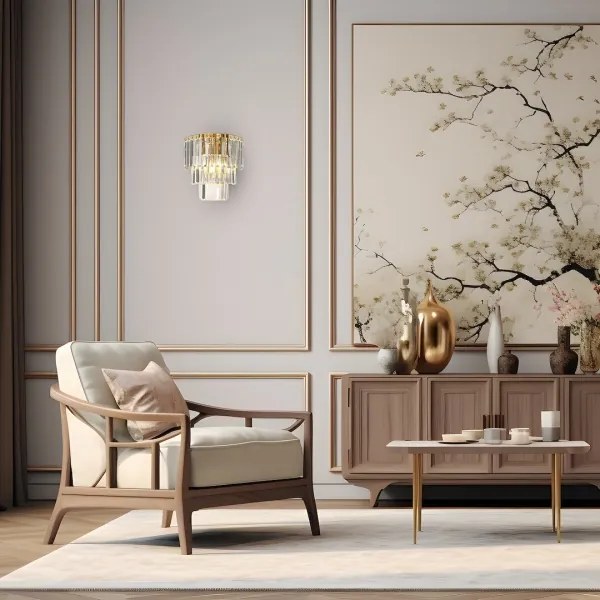 Nástenné svietidlo MILANO 2xE14/40W/230V zlatá