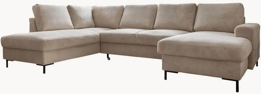 Menčestrová panoramatická rohová pohovka's úložným priestorom Lofty Lilly (8-miestna)