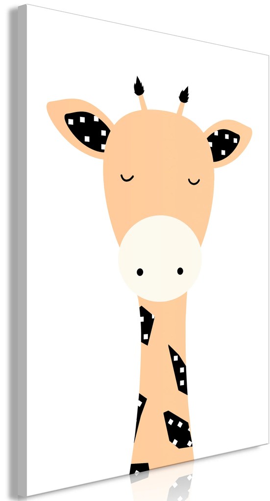 Artgeist Obraz - Funny Giraffe (1 Part) Vertical Veľkosť: 20x30, Verzia: Premium Print