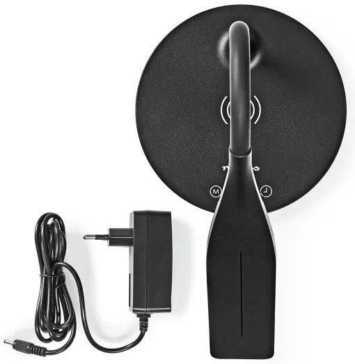 Nedis LTLGQ4M2BK - Stm. lampa s bezdr. nabíjaním Qi LED/5,5W/230V 2700-6500K
