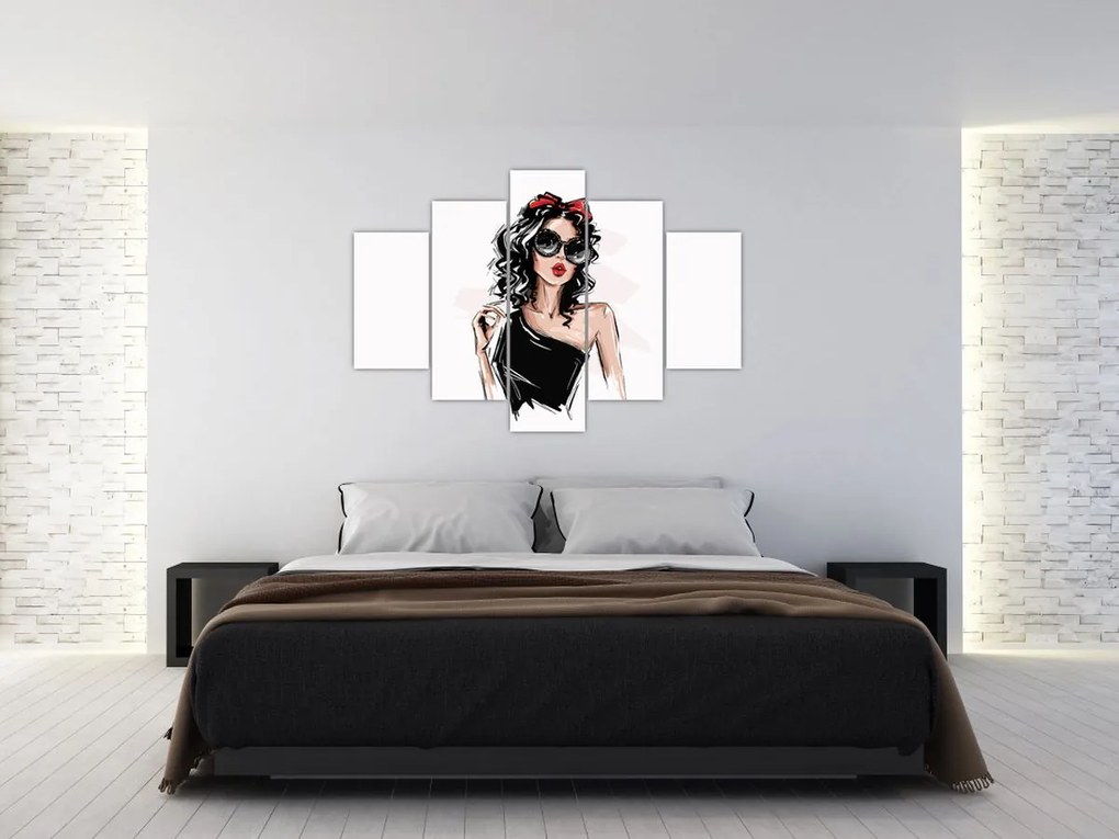 Obraz - Fashion woman (150x105 cm)
