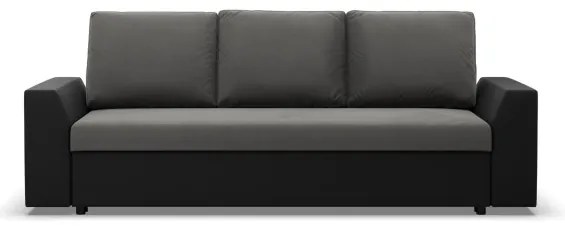 Trojmiestna rozkladacia sedačka LUGO tmavosivá / čierna