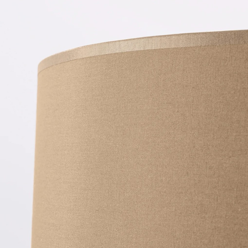 Stojacia lampa Nevia, 1x béžové textilné tienidlo, b