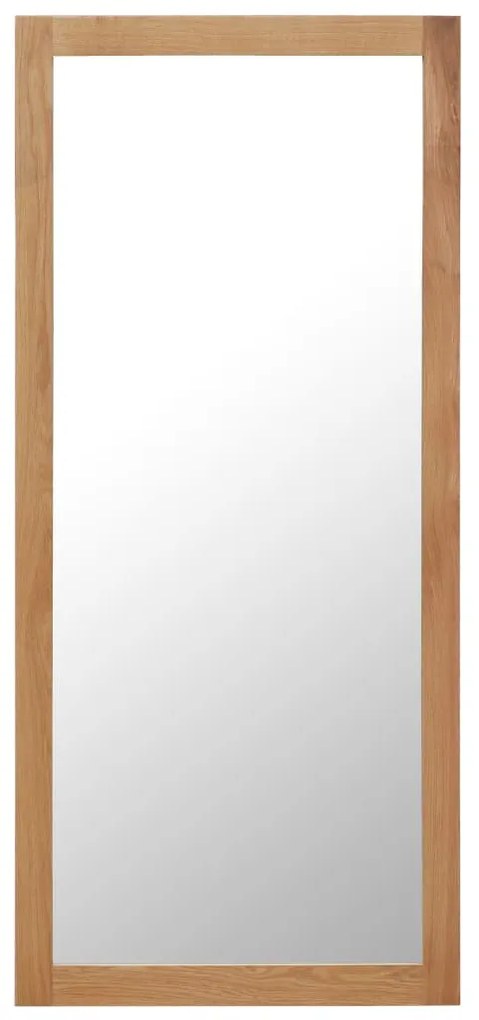vidaXL Zrkadlo 50x140 cm, dubový masív