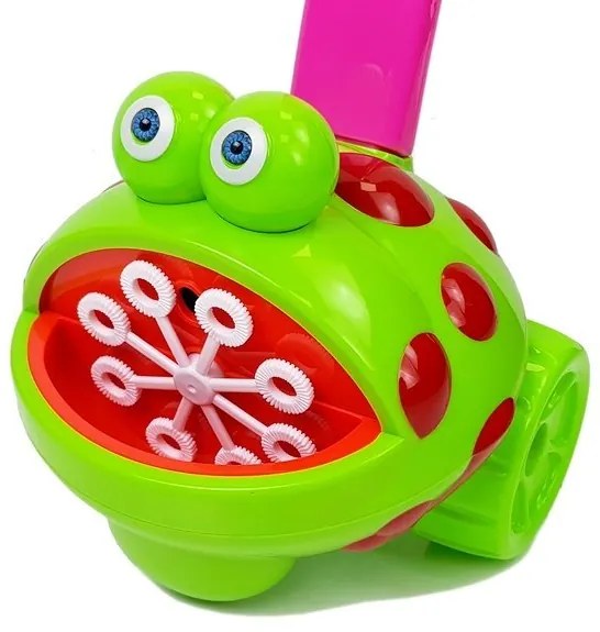 Lean Toys Bublifuk na tlačenie ružový – Žabka