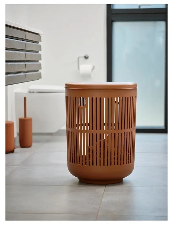 Oranžová kameninová WC kefa Ume – Zone