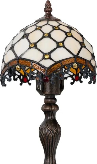 BRILAGI - Tiffany vitrážová stolová lampa IVORY 1xE27/60W/230V