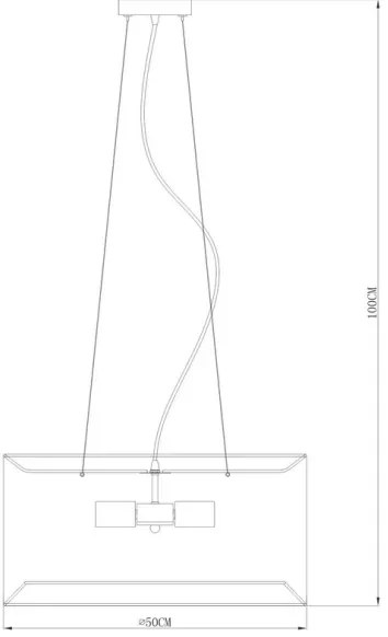 Zuma Line RLD93139-4B - Luster na lanku CAFÉ 4xE27/60W/230V čierna
