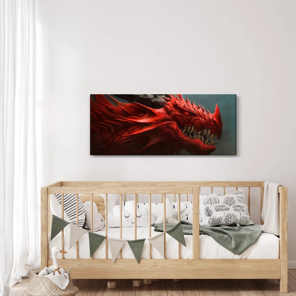 Obraz - Drak (120x50 cm)