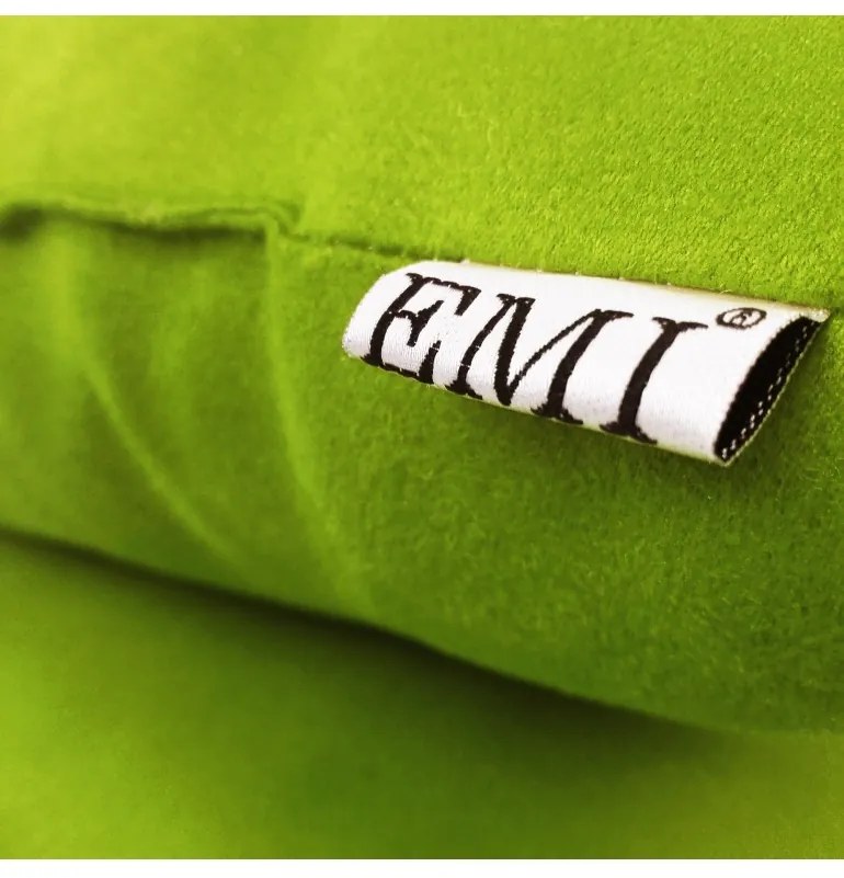 Vankúš zelený semiš EMI, Vankúš 40x40 cm