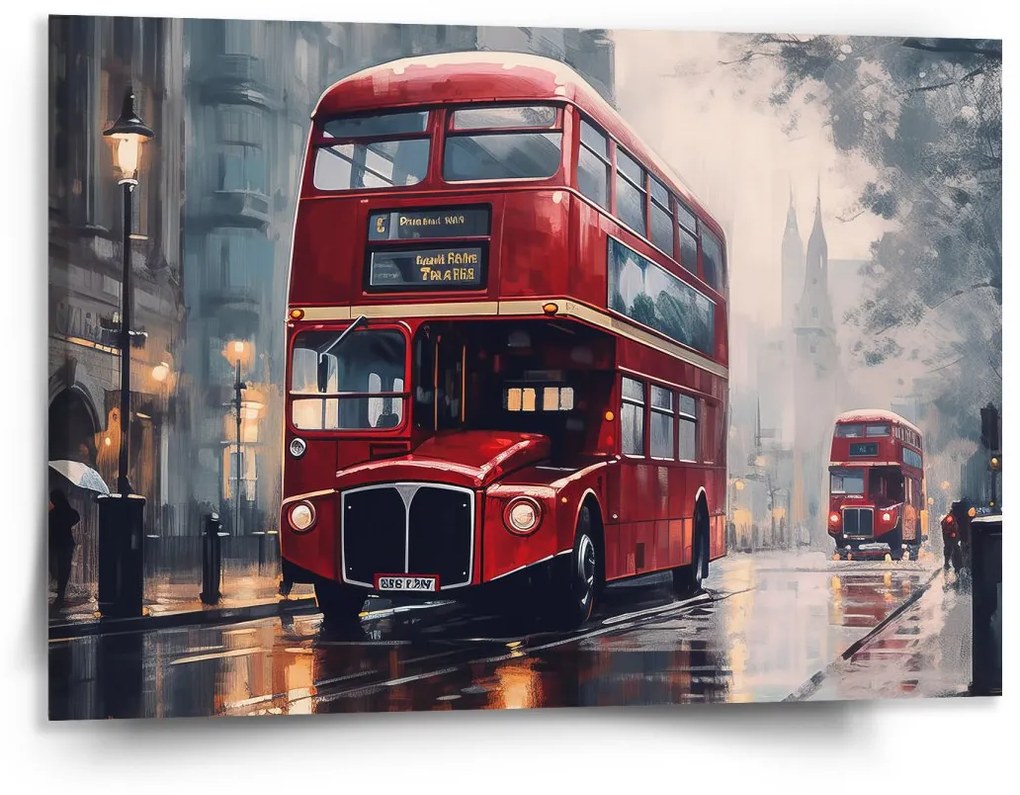Sablio Obraz Londýn Double-decker 2 - 150x110 cm